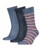 Tommy Hilfiger  Men Sock 3P Logo Giftbox Jeans (001)